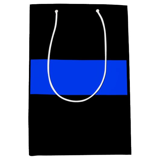 Thin Blue Line Law Enforcement Medium Gift Bag Cadeauzakje (Voorkant)