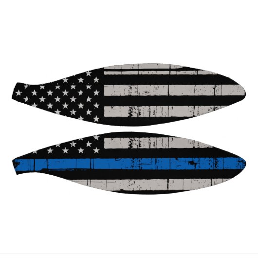Thin Blue Line Law Enforcement Police Basketbal (Panelen)