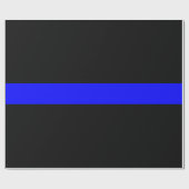 Thin Blue Line - Law Enforcement Police Flag Cadeaupapier (Vlak)