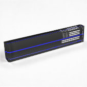 Thin Blue Line - Law Enforcement Police Flag Naambordje