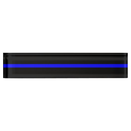Thin Blue Line - Law Enforcement Police Flag Naambordje (Voorkant)