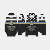 Thin Blue Line Law Enforcement Police Retirement Bedankdoosjes (Uitgevouwen)