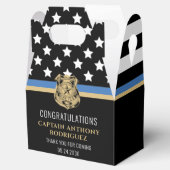 Thin Blue Line Law Enforcement Police Retirement Bedankdoosjes (Geopend)
