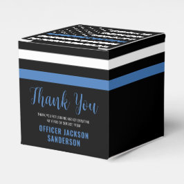 Thin Blue Line Law Enforcement Police Retirement Bedankdoosjes
