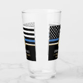 Thin Blue Line Law Enforcement Police Retirement Glas (Links)