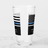Thin Blue Line Law Enforcement Police Retirement Glas (Links)