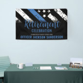 Thin Blue Line Law Enforcement Police Retirement Spandoek (Beurs)