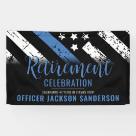 Thin Blue Line Law Enforcement Police Retirement Spandoek