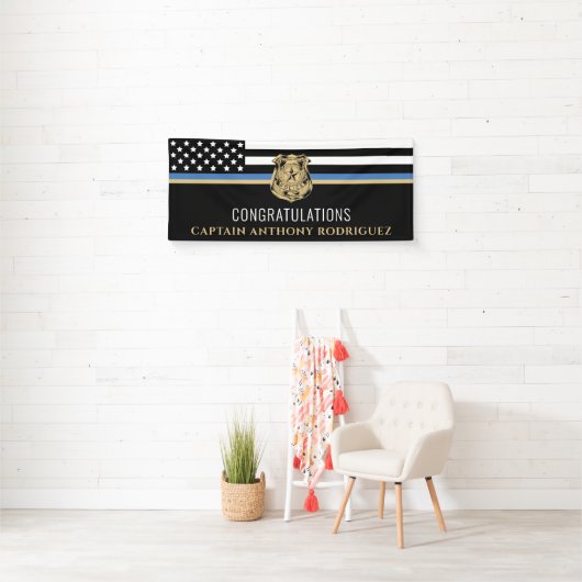 Thin Blue Line Law Enforcement Police Retirement Spandoek (Insitu)