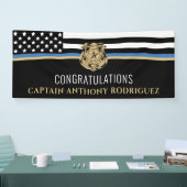 Thin Blue Line Law Enforcement Police Retirement Spandoek (Beurs)