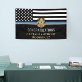 Thin Blue Line Law Enforcement Police Retirement Spandoek (Beurs)