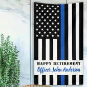 Thin Blue Line Law Enforcement Police Retirement Spandoek