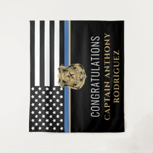 Thin Blue Line Law Enforcement Police Retirement Wandkleed