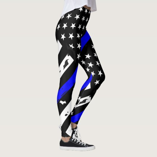 Thin Blue Line Leggings (Rechts)