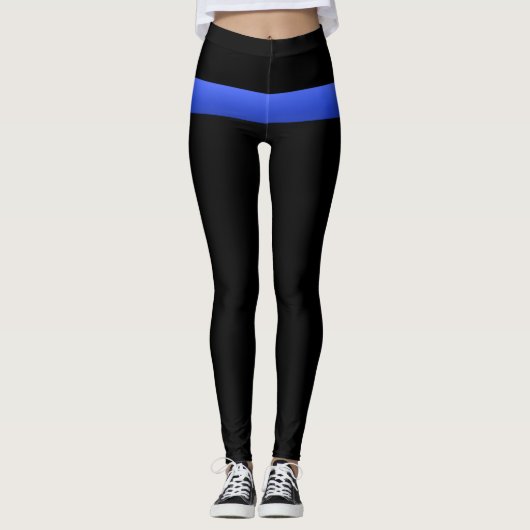 Thin Blue Line Leggings (Voorkant)