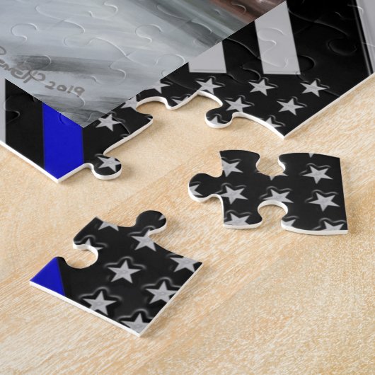 THIN BLUE LINE LEGPUZZEL (Zijkant)