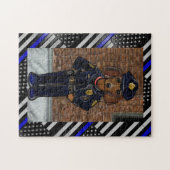 THIN BLUE LINE LEGPUZZEL (Horizontaal)