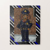 THIN BLUE LINE LEGPUZZEL (Verticaal)