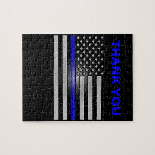THIN BLUE LINE LEGPUZZEL (Horizontaal)