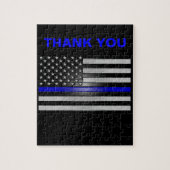 THIN BLUE LINE LEGPUZZEL (Verticaal)