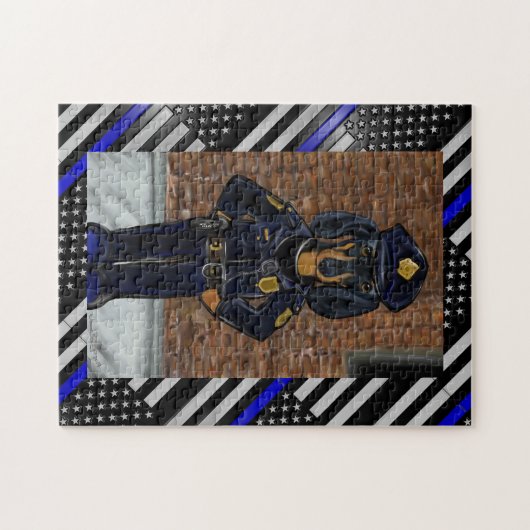 THIN BLUE LINE LEGPUZZEL (Horizontaal)