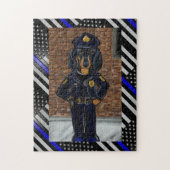 THIN BLUE LINE LEGPUZZEL (Verticaal)