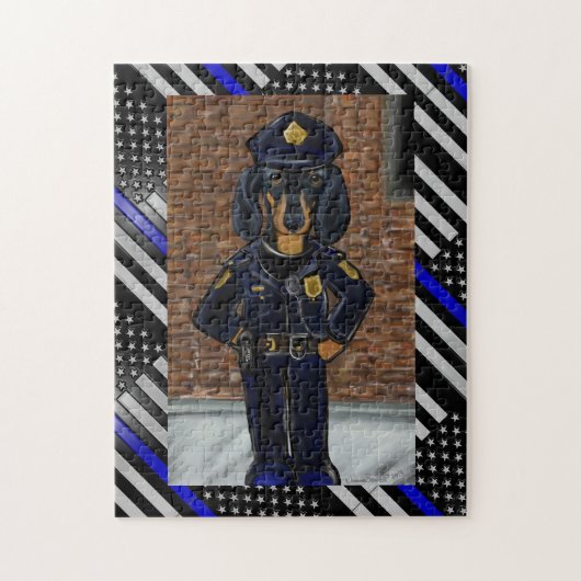 THIN BLUE LINE LEGPUZZEL (Verticaal)