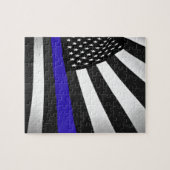 Thin Blue Line Legpuzzel (Horizontaal)
