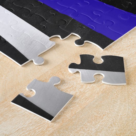 Thin Blue Line Legpuzzel (Zijkant)