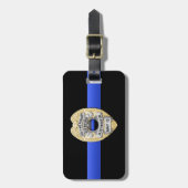 Thin Blue Line "Lest we Vergeet het" politieschip Bagagelabel (Voorkant verticaal)