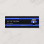 Thin Blue Line Luitenant Custom Visitekaartje (Voorkant)