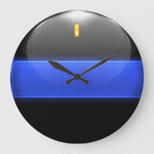 Thin Blue Line Luitenant Insignia Rank Grote Klok