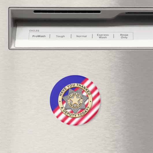 Thin Blue Line Magneet (Insitu (Vaatwasser))