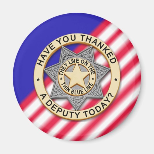 Thin Blue Line Magneet (Voorkant)