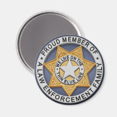 Thin Blue Line Magneet (Voorkant / Achterkant)