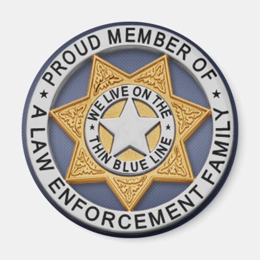 Thin Blue Line Magneet (Voorkant)