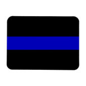 Thin Blue Line Magneet (Horizontaal)