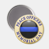 Thin Blue Line Magneet (Voorkant / Achterkant)