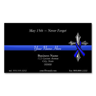 Thin Blue Line Magnetisch Visitekaartje