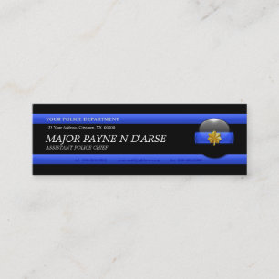 Thin Blue Line Major Custom Visitekaartje