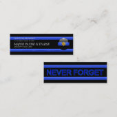 Thin Blue Line Major Custom Visitekaartje (Voorkant / Achterkant)