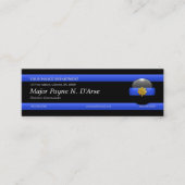 Thin Blue Line Major Custom Visitekaartje (Voorkant)
