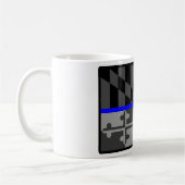THIN BLUE LINE MARYLAND STATE FLAG COFFEE MOK (Links)