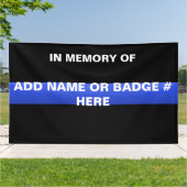 Thin Blue Line Memorial Banner (Buitenkant)