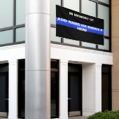 Thin Blue Line Memorial Banner (Buitenkant Gebouw)
