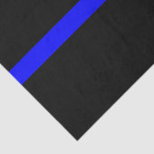 Thin Blue Line Memorial Symbol op Tissuepapier (Detail)