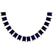 Thin Blue Line Memorial Symbolisch op Vlaggetjes (Alle)