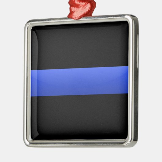 Thin Blue Line Metalen Ornament (Links)
