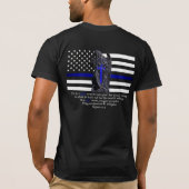Thin Blue Line Michael the Archangel T-shirt (Achterkant)