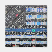 Thin Blue Line Michigan Flag door Design Turnpike Magneet (Voorkant)